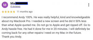 12 months warranty